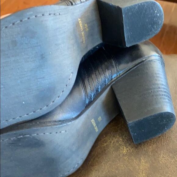 Nine West 9 black leather boots - Picture 4 of 5